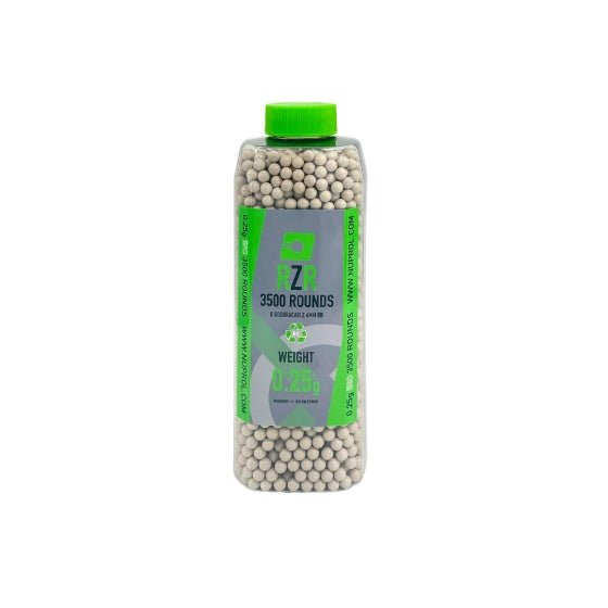 Nuprol RZR 0.25g Bio Airsoft BBs – 3500 Rounds (White) - Airsoft Assault