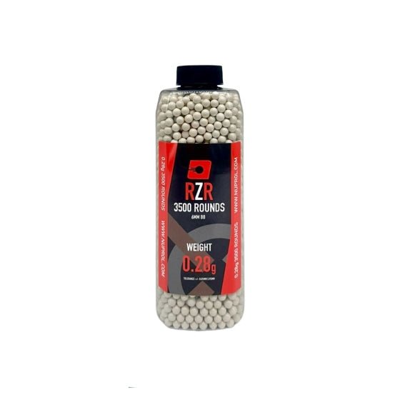 Nuprol RZR 0.28g Airsoft BBs – 3500 Rounds (White) - Airsoft Assault